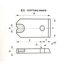 Molde de tornillo Die corta el cuchillo de corte al alambre